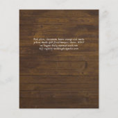 ヌエストラボダプラム秋スペインのフローラ結婚ズ チラシ (裏面)