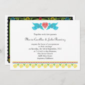 ヌエストラボダローヴェバードパペルピカドバナー 招待状 (正面/裏面)