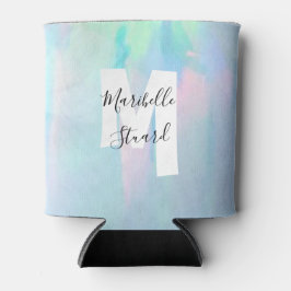 ヌエーカー沿岸の熱帯エレガントビーチモノグラム缶 缶クーラー