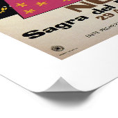 ヌオロサルデーニャイタリアンヴィンテージ旅行広告 ポスター (角)