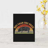 ヌガアンオンズブライ南アフリカBbq愛好家グリリ カード (黄色い花)