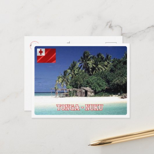 ヌクアイランド – トンガ – パノラマ –  ポストカード (正面/裏面インサイチュ)