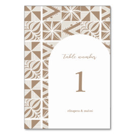 ヌクアロファ テーブルナンバー