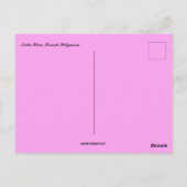 ヌクヒバポリネフランスのシア ポストカード (裏面)