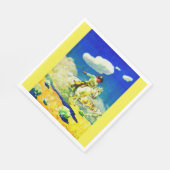 ヌクレド・ワイエス・カウボーイ・プリント スタンダードランチョンナプキン (角)