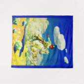 ヌクレド・ワイエス・カウボーイ・プリント タペストリー (正面(横))