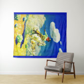 ヌクレド・ワイエス・カウボーイ・プリント タペストリー (インサイチュ(横))