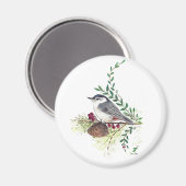 ヌサッチのバードアート マグネット (正面/裏面)