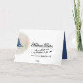 ヌサッチ鳥悔やみや弔慰または任意の大事な行事 カード (裏面)