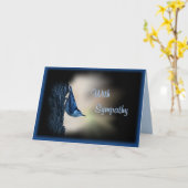 ヌサッチ鳥悔やみや弔慰カスタマイズ-任意の大事な行事 カード (黄色い花)