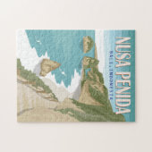 ヌサペニダビーチバリインドネシアヴィンテージ ジグソーパズル (横)