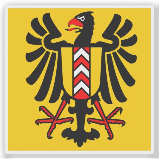 ヌシャテル国旗 シール (正面)