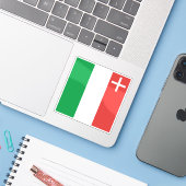 ヌシャテル州カントン国旗 シール (ノートパソコンとiPhone)