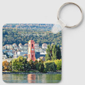 ヌシャテル、スイスの風景 キーホルダー (裏面)