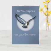 ヌシーイーグル誕生日 カード (黄色い花)