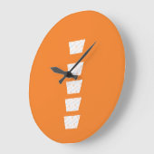 ヌスパインアクリル製壁時計 ラージ壁時計 (傾斜)