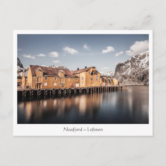 ヌスフィヨルドロフォテンノルウェー ポストカード (正面)