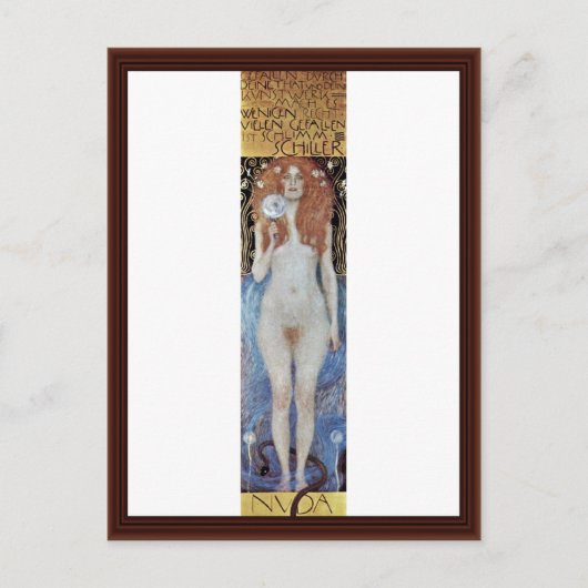 ヌダベリタスバイクリムトグスタフ ポストカード (正面)