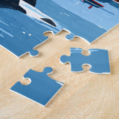 ヌックグリーンランドトラベルアートヴィンテージ ジグソーパズル (側面)