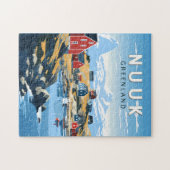 ヌックグリーンランドトラベルアートヴィンテージ ジグソーパズル (横)