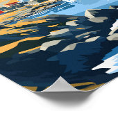 ヌックグリーンランドトラベルアートヴィンテージ ポスター (角)