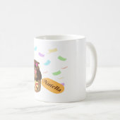 ヌテラの瓶に入ったグラウンドホッグ コーヒーマグカップ (正面右)