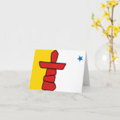 ヌナバウト州旗 カード (黄色い花)