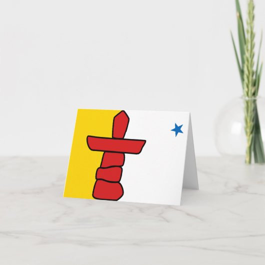 ヌナバウト州旗 カード (正面)