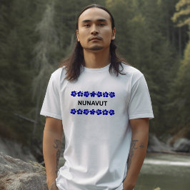 ヌナブト・アロハ・バンド・ブルー・ライトカラー Tシャツ