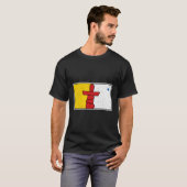 ヌナヴォット州旗カナダ北部 Tシャツ (正面フル)