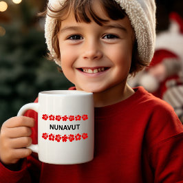 ヌナヴットアロハバンドレッドライトカラー コーヒーマグカップ