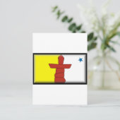 ヌナヴート国旗 ポストカード (スタンド正面)