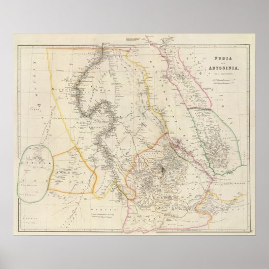 ヌビアとアビシニア ポスター (正面)