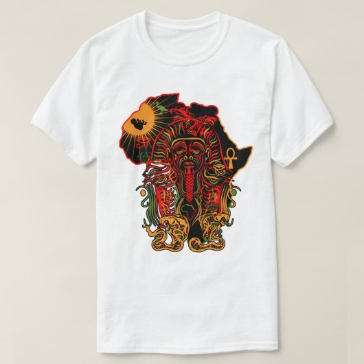 ヌビアのファラオ Tシャツ (デザイン正面)