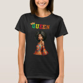 ヌビアの女王: ビューティー 女性用Tシャツ Tシャツ (正面)