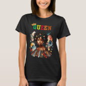 ヌビアの女王: 信じる女性のTシャツ Tシャツ (正面)