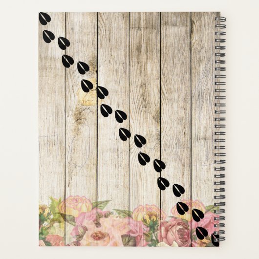 ヌビアパーソナライズされた乳製ヤギファーム プランナー手帳 (裏面)