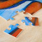 ヌビアプリンセス強力な黒人女性 ジグソーパズル (側面)