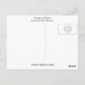 ヌビアポートレート ポストカード (裏面)