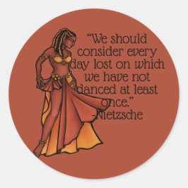 ヌビアンベリーダンサー女神 ラウンドシール