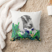 ヌビアンヤギのスケッチ群の名前ヤギ枕 クッション (ブランケット)