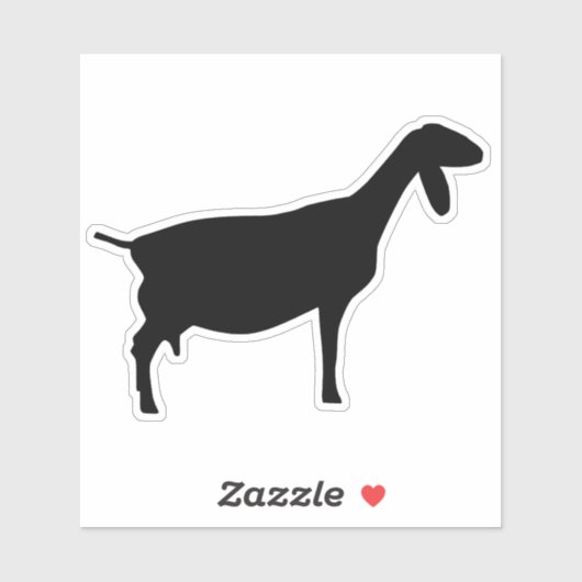 ヌビアンヤギのステッカー シール (シート)