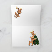 ヌビアンヤギアートクリスマスカード シーズンカード (内部)