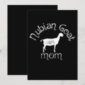 ヌビアンヤギ母ギフト セーブザデート (正面/裏面)