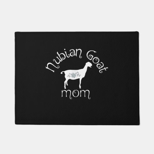 ヌビアンヤギ母ギフト ドアマット (正面)