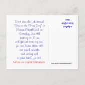 ヌビアンヤートファームデイ招待状カスタマイズ- インビテーションポストカード (裏面)