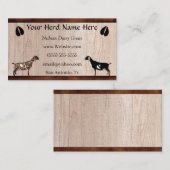 ヌビアン酪農山羊 名刺 (正面/裏面)