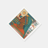 ヌビアン スタンダードカクテルナプキン (角)