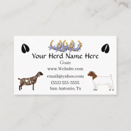 ヌビアン&ボーアヤギ 名刺