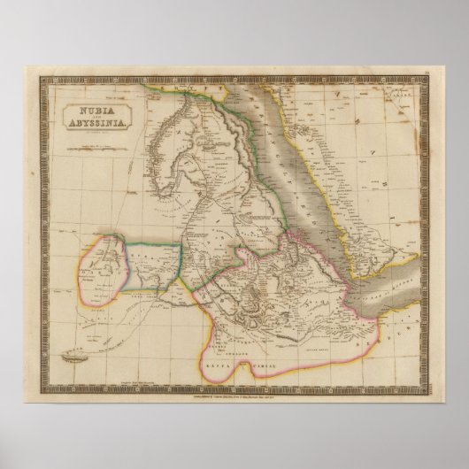 ヌビア、アビシニア、アフリカ ポスター (正面)